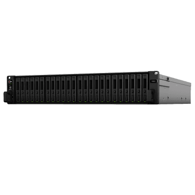 Servidor All-Flash Synology FlashStation FS6400 | 24 Bahías SAS-SATA | Dual Intel Xeon Silver 4110 | 32GB DDR4 ECC RDIMM | 10GbE | Escalable hasta 72 Unidades.