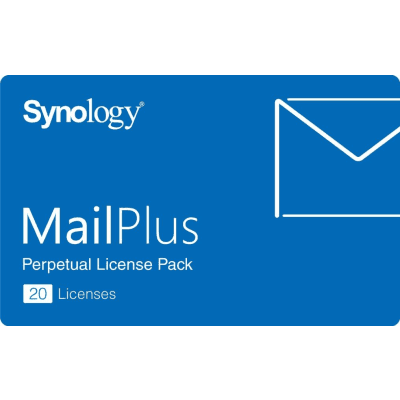 Paquete de Licencias Synology MailPlus | 20 Cuentas de Correo Electrónico Activas | Licencias Permanentes | Compatible con Synology NAS | Alta Disponibilidad | Migración de Licencias.
