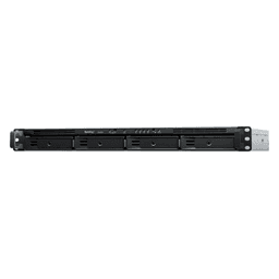 NAS RackStation RS822+ | 4 Bahías | 1U | AMD Ryzen V1500B | 32 GB DDR4 ECC | 4 Puertos 1GbE | Expansión PCIe | Compatible con SSD NVMe | Sistema Operativo Synology DSM.