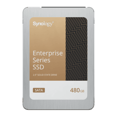 SSD SATA de 2,5" Serie Enterprise | 480 GB | Alto Rendimiento Estable | Resistencia Empresarial | Protección de Datos Integral | Análisis de Vida Útil | Compatibilidad con Synology DSM | Garantía de 5 Años