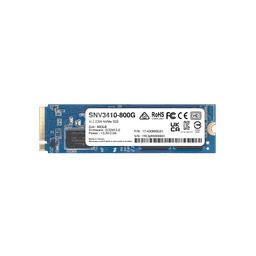 SSD NVMe M.2 SNV3410/3510 | SSD 800GB | Alto Rendimiento 400000 IOPS Lectura | Resistencia Empresarial 1022 TBW | Protección de Datos Integral | Análisis de Vida Útil | Diseñada para Sistemas Synology | Garantía 5 A&