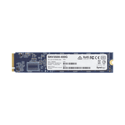 SSD 400GB NVMe M.2 22110, diseñada para Synology NAS con ranuras M.2 integradas