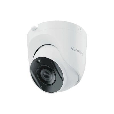 Cámara de Vigilancia TC500 | 5 Megapíxeles (2880x1620) | Lente 2.8 mm (110° H) | Visión Nocturna 30 mts | IP67 | IA para Detección de Personas y Vehículos | Compatible con Surveillance Station | Almacenamiento en mic