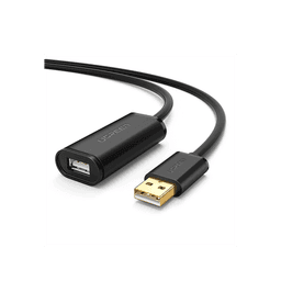 Cable de Extensión Activo USB 2.0 / 5 Metros / Macho-Hembra / Booster individual FE1.1S incorporado / Velocidad de hasta 480 Mbps / Ideal para impresoras, consolas , Webcam, etc.