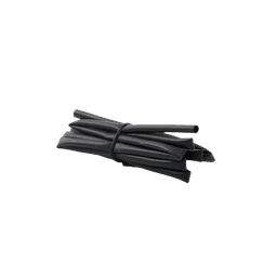 Tubo Termoencogible (Termofit) Negro de 1.2 m, 1/8" de Diámetro, Reduce de 2:1, Poliolefina.