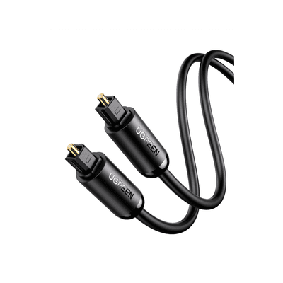 Cable Óptico Toslink (S/PDIF) de Alta Calidad para Audio Digital / 3 Metros / Tapa de Proteccion / Dolby 7.1 Canales / Diseño Durable / Plug & Play / Color Negro