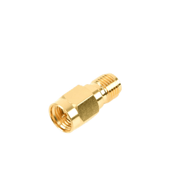 Adaptador en Línea, de Conector SMA Macho a SMA Hembra Inverso, Oro/ Oro/ Teflón.