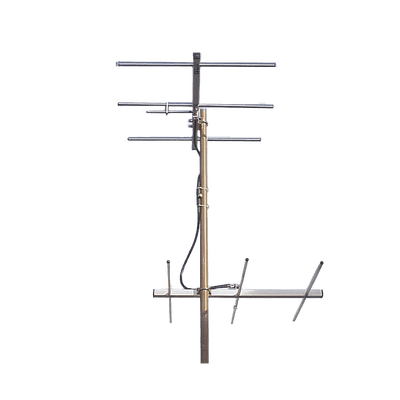 Juego de 2 Antenas Bi-direccionales de 3 elementos para TV, 3 dB, Canal 7