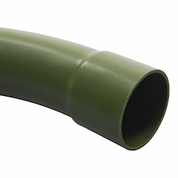 Curva de 90 PVC Conduit pesado de 4" (100 mm). 