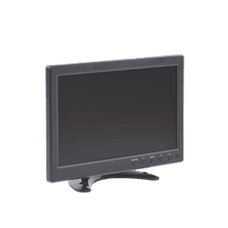 Monitor 10.1" TFT-LCD ideal para colocar en vehículos o DVR/NVR. Entradas de video HDMI, VGA y RCA (CVBS)