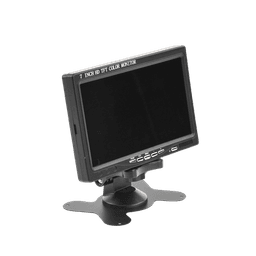  Monitor 7" TFT-LCD ideal para colocar en vehículos o DVR/NVR.  Entradas de video HDMI, VGA y RCA (CVBS)