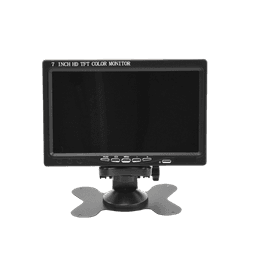  Monitor 7" TFT-LCD ideal para colocar en vehículos o DVR/NVR.  Entradas de video HDMI, VGA y RCA (CVBS)