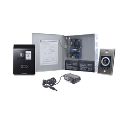 Sistema Completo de Acceso sin contacto Facial SUPREMA, Incluye Lector Biometrico FS2AWB, boton de salida ACCESSK! y fuente