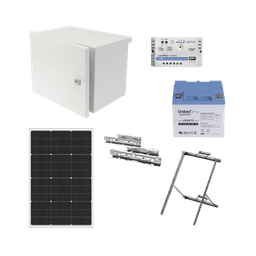 Kit de Alimentación PV para CCTV 12 Vcc Hasta Máximo 14 Watts para Cámara y Enlace