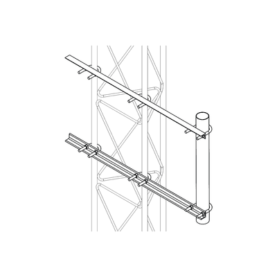 Brazo Lateral Liviano para Tramo STZ30G Galvanizado por Inmersión en Caliente.