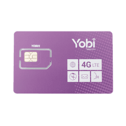 SIM SYSCOM 10GB mensual para dispositivos móviles 3G/4G (YOBI) 1 año de servicio (solo datos)