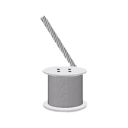 Cable retenida, resistencia 603 kg, diámetro 1/8" (Metro).