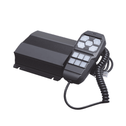 Sirena Vehicular de 100W de Potencia, Con Controlador Unimando Para Control de Tonos, 4 Luces Auxiliares y Microfono