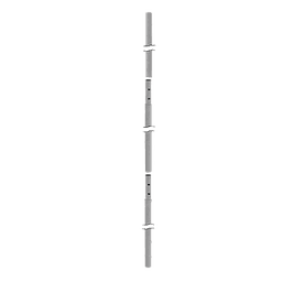 Mástil seccionado de 10.30 m x 48 mm ced 30, galvanizado por inmersión caliente.