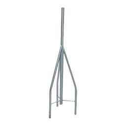 Tramo de Remate / Copete, tubo industrial 1 1/4" con tubo central 2 3/8" (Ced. 30), galvanizado por inmersión en caliente.