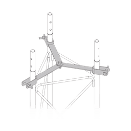 Brida para sujeción de retenida compatible con tramos STZ90G, Galvanizado por Inmersión en Caliente.