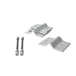 Herraje Adaptador de Mástil para Diámetros desde 3/4" hasta 2-1/4". Galv. Electrolítico. 