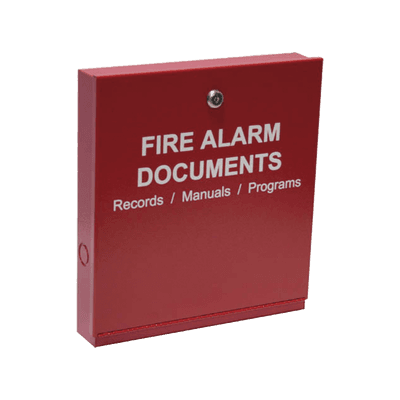 Gabinete para documentos del sistema de alarma contra incendios