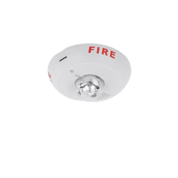 Sirena con Lámpara Estroboscópica, Montaje en Techo, Nivel de Candelas Seleccionable, Color Blanco, Nuevo Diseño Moderno y Elegante y Menor Consumo de Corriente