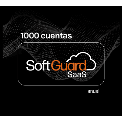 Licencia Anual de SoftGuard modalidad SaaS (Software as a Service) para 1000 cuentas