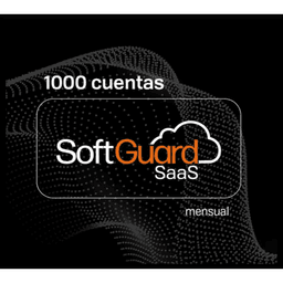 Licencia Mensual de SoftGuard modalidad SaaS (Software as a Service) para 1000 cuentas
