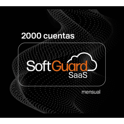 Licencia Mensual de SoftGuard modalidad SaaS (Software as a Service) para 2000 cuentas