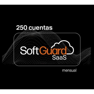 Licencia Mensual de SoftGuard modalidad SaaS (Software as a Service) para 250 cuentas