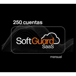 Licencia Mensual de SoftGuard modalidad SaaS (Software as a Service) para 250 cuentas