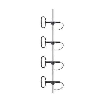 Antena para Estación Base UHF, 4 Dipolos, 360-450 MHz, N Macho.