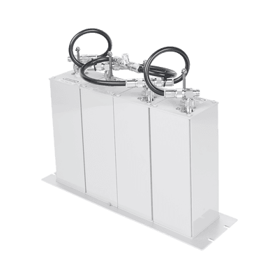 Duplexer Compacto Pasa Banda-Rechazo de Banda, 148-174 MHz, 4Cav.(4" por Lado) 600 kHz, 1.5 dB, 350 Watt, N Hembras.