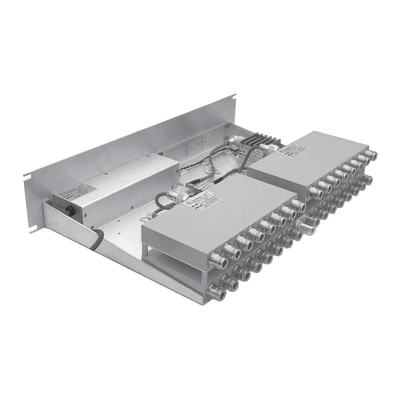 Multiacoplador de 24 Canales, 400-512 MHz, 40 MHz de Ancho de Banda y Ganancia de 0-12 dB.