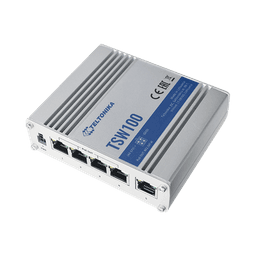 Switch Industrial No-Administrable 5 puertos Gigabit, PoE en 4 puertos 802.3af/at (120W)