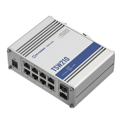 Switch Industrial No-Administrable 8 puertos Gigabit, 2 SFP 1G