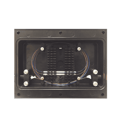Cierre de Empalme Interior/Exterior para 12 fusiones, IP68, 2 puertos en línea