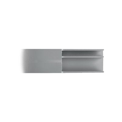 Canaleta de aluminio línea X color blanco, 53 x 14,66 mm, tramo de 2 metros