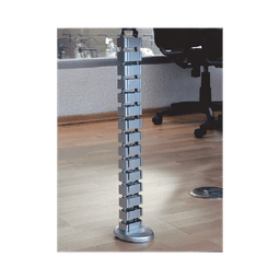 Organizador de cables vertical articulado, ideal para llevar los cables del piso a mesa o a la cubierta del escritorio de manera segura