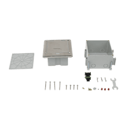 Caja de piso con contacto eléctrico (Duplex), resistente al agua, IP66 (Con tapa cerrada) (11000-53201)