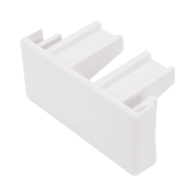 Tapa final color blanco de PVC auto extinguible,  para canaleta TMK1735, TMK1735SD (5390-02001)