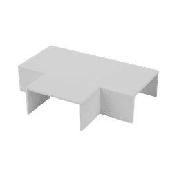 Sección en "T" color blanco de PVC auto extinguible, para canaletas TMK1735, TMK1735SD (5340-02001)