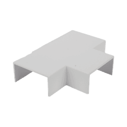 Sección en "T" color blanco de PVC auto extinguible, para canaletas TMK1735, TMK1735SD (5340-02001)