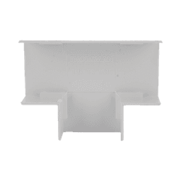 Sección en "T" color blanco de PVC auto extinguible, para canaletas TMK1735, TMK1735SD (5340-02001)