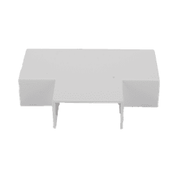 Sección en "T" color blanco de PVC auto extinguible, para canaletas TMK1735, TMK1735SD (5340-02001)