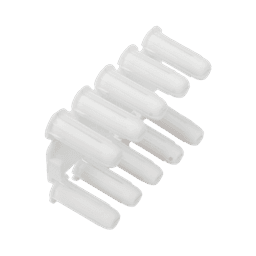 Taquete blanco 3/16" para tornillo 8mm x 3/4" (100pzs) (1101-01100) 