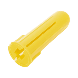 Paquete de 20 taquetes amarillo  1" y 20 tornillos 8mm x 1"