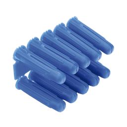 Taquete azul 3/8" para tornillo 12mm x 2" (100pzs) (1105-05100) 